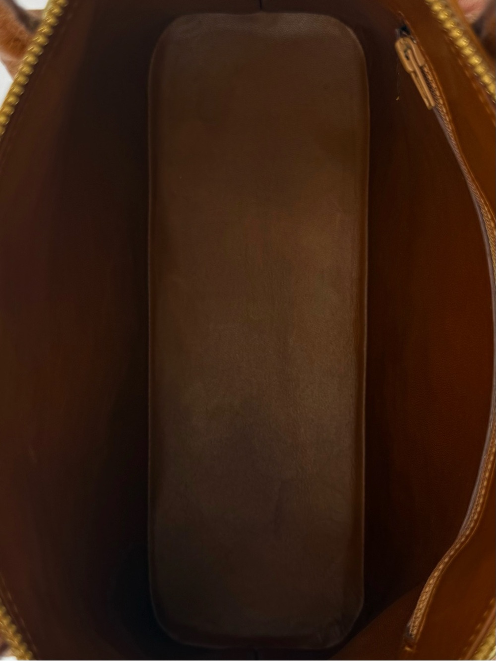 🇫🇷michel adolphe PARIS Unisex Brown Exotic OSTRICH BUGATTI 31 Bag Made in FRANCE - Picture 12 of 16
